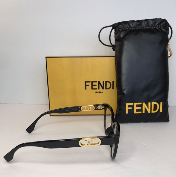 💯Original New- FENDI Demo Cat Eye Ladies EyeglassesItem FE50026I 001 - Picture 4 of 14